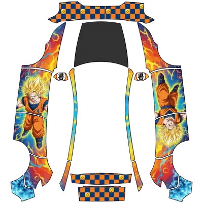 Dragon Ball Z (Dragonball z) – Tesla Model Y Wrap