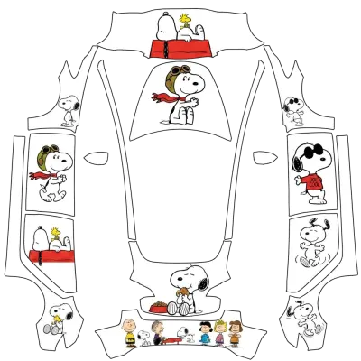 스누피 (Snoopy) – 테슬라 Model 3 랩핑