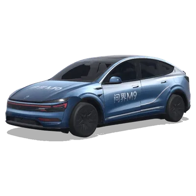 Blaue Folierung für AITO M9 (问界M9) – Tesla Model Y L Wrap