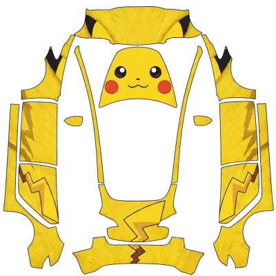 피카츄 V3 (Pikachu V3) – 테슬라 Model 3 랩핑