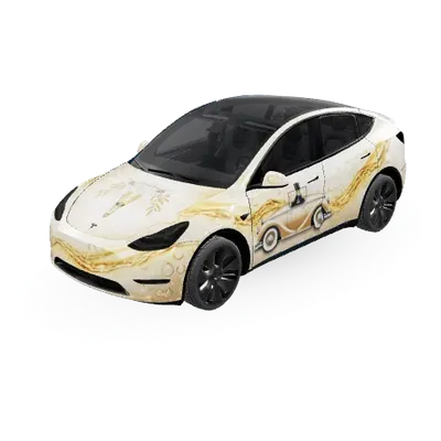 Champagner (Champagne) – Tesla Model Y Wrap