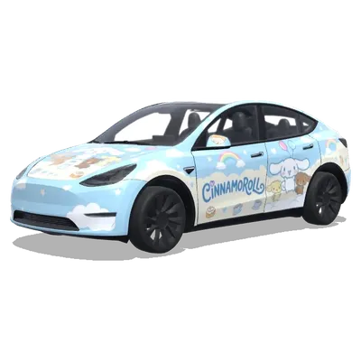 Синнаморолл (Cinnamoroll) – оклейка Tesla Model Y