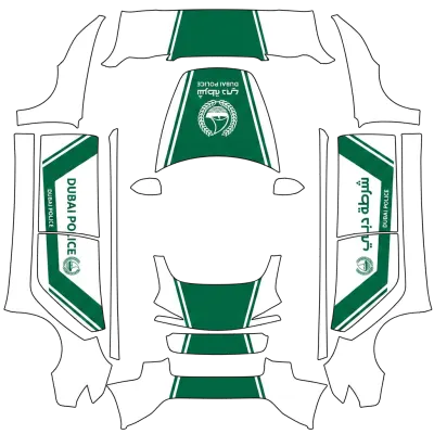 두바이 경찰 (Dubai police) – 테슬라 Model 3 랩핑