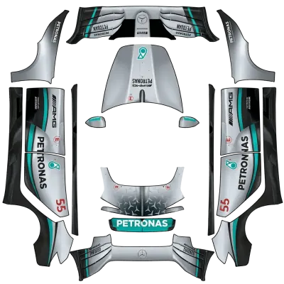 Petronas AMG – Tesla Model 3 wrap