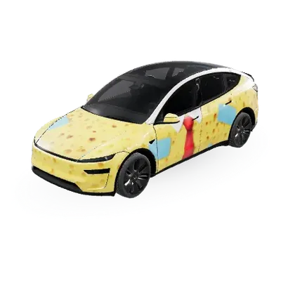 Bob l'Éponge (Sponge) – covering Tesla Model Y L