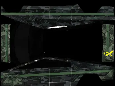 Truppenunterstützung (TROOP SUPPORTED) – Tesla Cybertruck Wrap