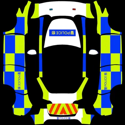 HK Polizei Verkehrspolizei 2026 (Hong Kong Police Traffic patrol car 2026) – Tesla Model Y Wrap