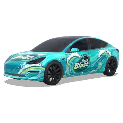 Baja Blast (Baja blast) – Tesla Model 3 Wrap