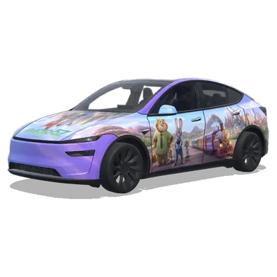 주토피아 (Zootopia) – 테슬라 Model Y 랩핑