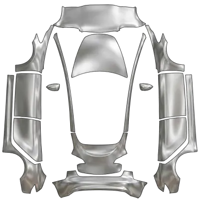 Satin Metallic (Satin metallic) – Tesla Model 3 Wrap