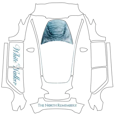 White Walker (white walker template) – Tesla Model 3 Wrap