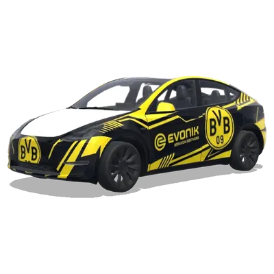 Боруссия Дортмунд (BVB Borussia Dortmund) – оклейка Tesla Model Y