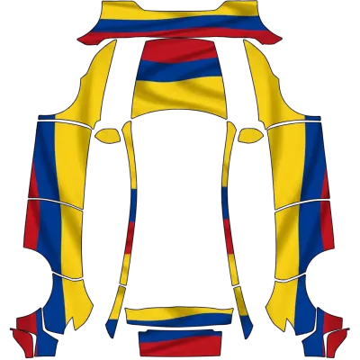 Колумбийский флаг (Colombian Flag) – оклейка Tesla Model Y