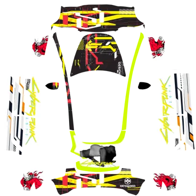 cyberpunk – Tesla Model 3 wrap