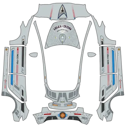 USS Enterprise (NCC-1701) – Tesla Model 3 Wrap