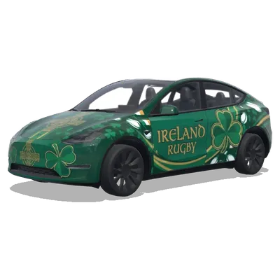 Irish Rugby – Tesla Model Y wrap