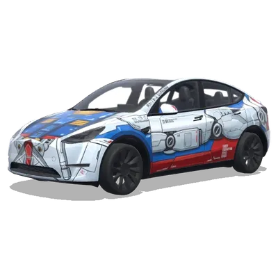 Gundam (高达) – Tesla Model Y wrap