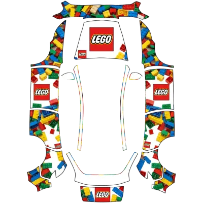 Lego Steine (Lego Bricks) – Tesla Model Y Wrap