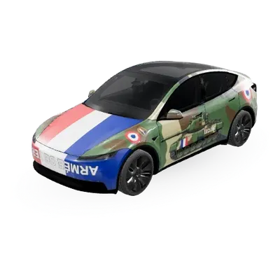 Французская армия 2 (armée française 2) – оклейка Tesla Model Y