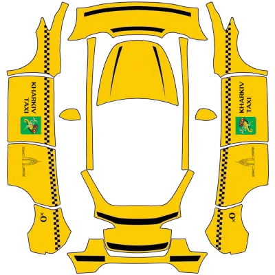 TAXI_KH – Tesla Model Y Wrap