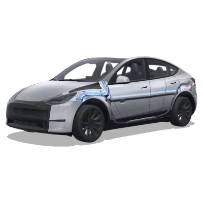 デロリアン (Delorean time machine) – テスラ Model Y ラッピング