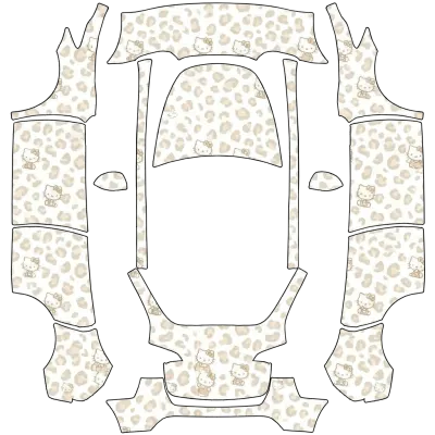 豹紋Hello Kitty（Leopard hello kitty） – 特斯拉 Model Y 塗裝