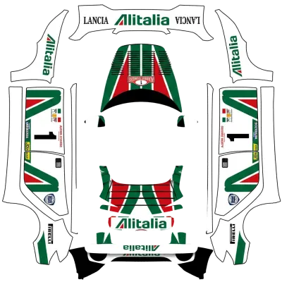 알리탈리아 란치아 스트라토스 (Alitalia Lancia stratos) – 테슬라 Model 3 랩핑