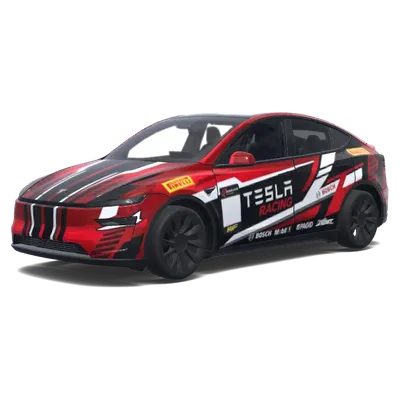 Red Stripe Tesla Racing – Tesla Model Y wrap