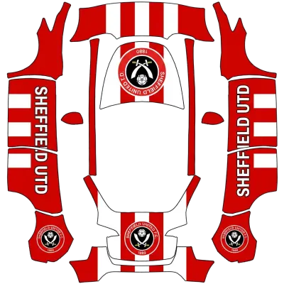 셰필드 유나이티드 (Sheffield Utd) – 테슬라 Model Y 랩핑