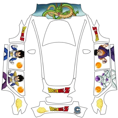 Dragon Ball (Dragon ball) – Tesla Model 3 Wrap