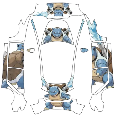 거북왕 (Blastoise) – 테슬라 Model 3 랩핑