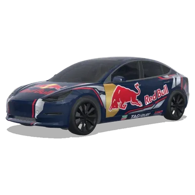 Red Bull Navy Matte – Tesla Model 3 wrap