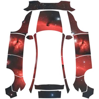 Pferdekopfnebel (Horsehead Nebula Flaming Star Nebula) – Tesla Model Y Wrap