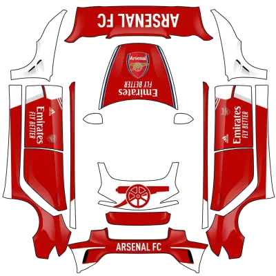 Arsenal FC – Tesla Model 3 wrap