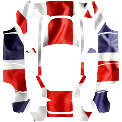 Drapeau Union Jack (Union Flag) – covering Tesla Model Y