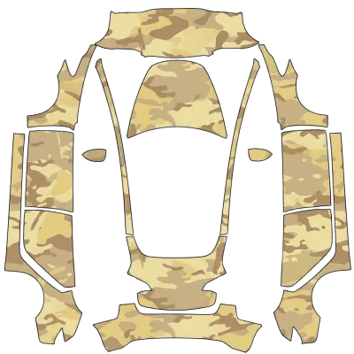 黃沙軍用迷彩（Camo treillis mili jaune sable） – 特斯拉 Model 3 塗裝