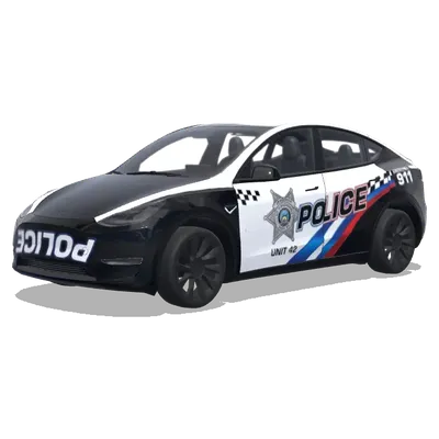 Обтяжка «Полиция» (Unit 42) – оклейка Tesla Model Y