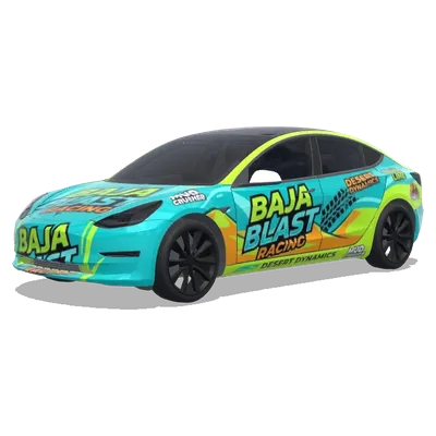 Baja Blast Racing (Baja blast racing) – оклейка Tesla Model 3