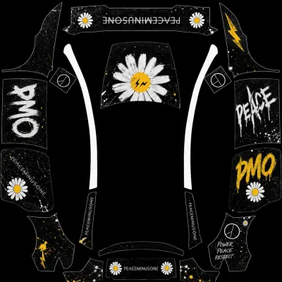 peaceminusone – оклейка Tesla Model 3