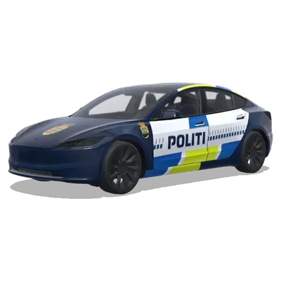 Полиция (Police) – оклейка Tesla Model 3