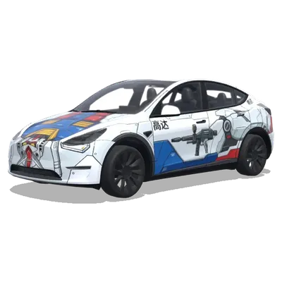 ガンダム (高达) – テスラ Model Y ラッピング