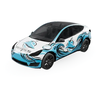 크로눌라 샤크스 (Cronulla Sharks) – 테슬라 Model Y 랩핑