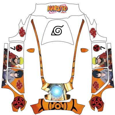 나루토 (Naruto) – 테슬라 Model 3 랩핑