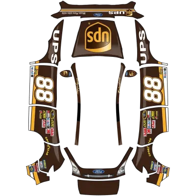 UPS NASCAR (UPS Nascar v2) – Tesla Model Y Wrap
