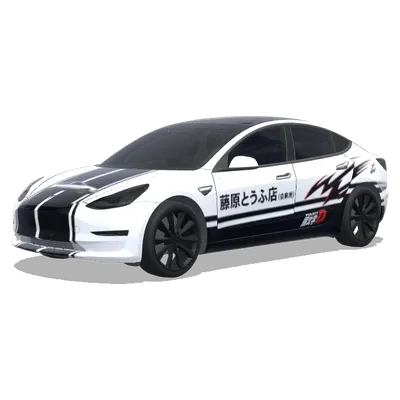 頭文字D (Initial D) – テスラ Model 3 ラッピング
