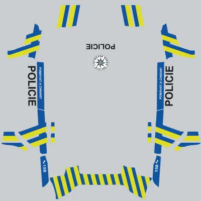 체코 경찰 V2 (Policie ČR V2) – 테슬라 Model 3 랩핑