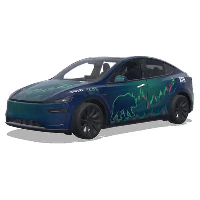 Börse (stock market) – Tesla Model Y Wrap