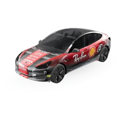 Ferrari F1 livery – Tesla Model 3 wrap