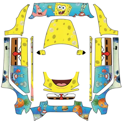 Spongebob – Tesla Model 3 wrap