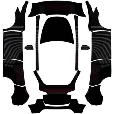 Zèbre Giga (Giga Zebra) – covering Tesla Model Y